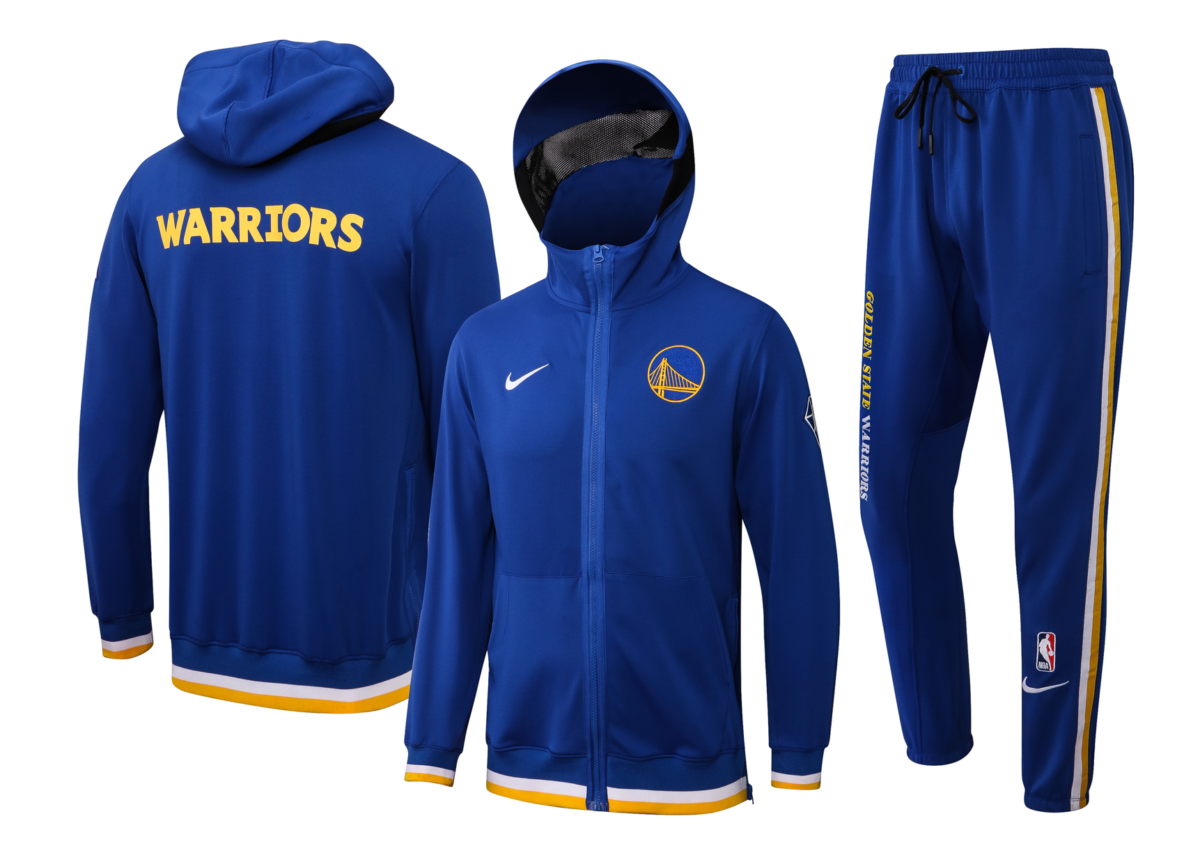 Men Golden State Warriors blue  2024 NBA Nike Training suit